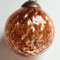 Set mit 4 rosa rotgoldenen Quecksilberglas-Ornamenten (8 cm antik geprägte Kugel) – perfekt für Weihnachtsbaum, hängende Urlaubsdekoration, Geschenke und Heimdekoration