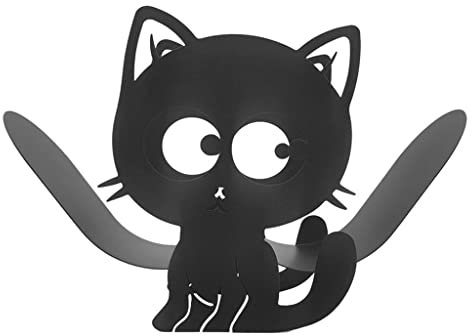 #N/A Porte-Rouleau de Papier Toilette Support de Papier Debout Mignon Nouveauté en Forme d'animal Maison Chat, Chat