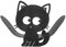 #N/A Porte-Rouleau de Papier Toilette Support de Papier Debout Mignon Nouveauté en Forme d'animal Maison Chat, Chat