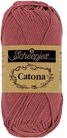 Scheepjes - Scheepjes Catona 396 Rose Wine Yarn - 10x50g