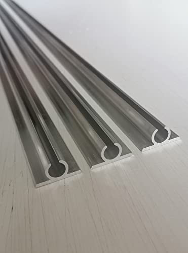 Awning C Rail 1.2m Section aluminium Profile Caravan Motorhome Campervan with D/S tape (3x1.2m)