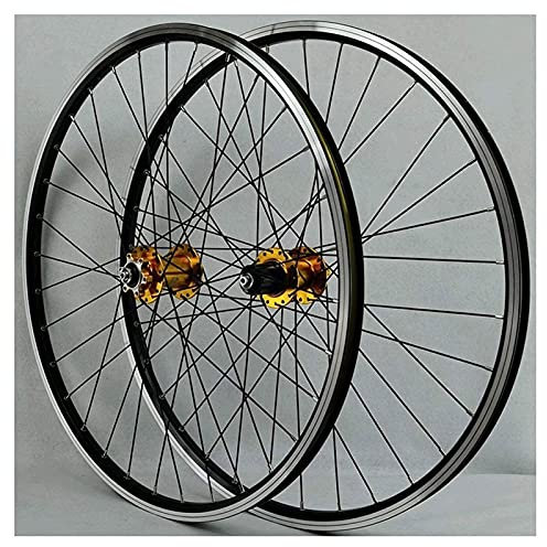 26/27,5/29 Zoll MTB-Laufradsatz Fahrrad-Radfelge, Mountainbike-Rad 32H Scheiben-/Felgenbremse 7-12-Gang-QR-Straßen-Cyclocross-Fahrrad-Laufradsatz (Größe: 26 Zoll)