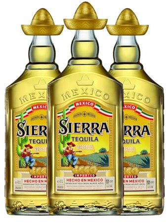 Tequila Sierra Reposado 70 cl (Caja de 3 Botellas de 70 cl)
