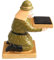 RORPOIR Uhrenhalter Dekorative Japanische Soldat Skulptur Uhrenständer Praktischer Watch Organizer Aus Resin Für Schmuckdisplay Und Aufbewahrung Für Zuhause Oder Geschäft