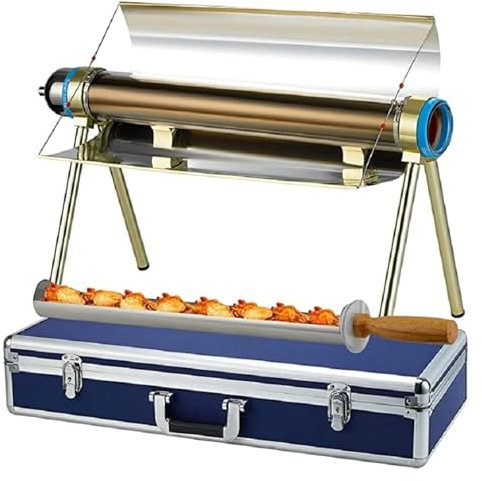 Griglie Da Campeggio Ad Energia Solare, Forno Solare Da 3,3 Libbre Kit Fornello Solare Da Cucina Portatile Di Grandi Dimensioni, Forno Per Grigliate Solare Da Esterno Con Custodia Portatile, Per Uten