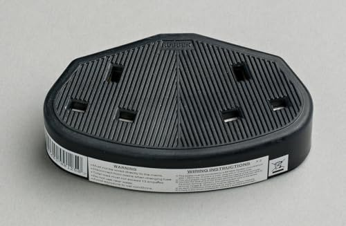 HARD RUBBER TRAILING SOCKET FOR EXTENSION LEAD IMPACT RESIST 1 or 2 GANG SINGLE DOUBLE (2Gang Black)