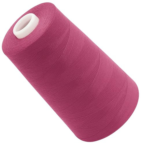 AERZETIX - C72564 - Bobina cónica de hilo de coser 120 (40/2) 4000 m - en poliéster - color lila fucsia - confección mercería cuerda cordón costura ropa marroquinería