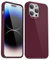 Svanove für iPhone 14 Pro Hülle Silikon Case, Bunt Weich TPU Ultra Dünn Handyhülle Einfarbig Handy Hülle Mädchen Frauen, Glatt Plastik Schutzhülle Slim Silikonhülle Gummi Bumper, Weinrot Bordeaux