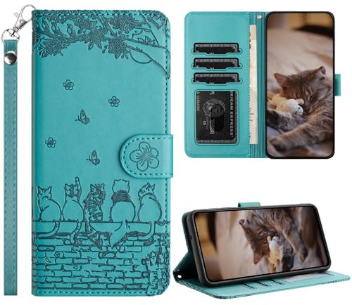 Succtopy Cover per Google Pixel 8a 5G - Flip Caso in PU Pelle Premium Portafoglio Custodia [Protezione Completa] [Slot Scheda] [Kickstand] - Blu