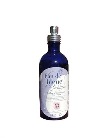 TERRE DE ROSE - Eau de bleuet 100ml avec pompe - produits artisanaux français - made in France - cosmétiques naturelles - 100% d'origine végétale - douceur et naturel