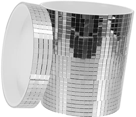 Parliky Disco Pflanzgefäß Blumentopf Aus Kunststoff Und Glas Für Sukkulenten Drinnen Und Draußen Langlebiger Pflanztopf Mit Leicht Zu Reinigender Oberfläche Dekoration Für Garten Und Wohnraum