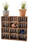 Teramico Vintage Holzkisten 40 x 30 x 25cm geflammt | Weinkisten & Obstkisten | Set-Angebote (6er Set Boden Kurz)