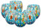 MurArt Bicchieri di Murano Set da 6 bicchieri da 400ml Collezione Marea in vetro soffiato a mano in lavorazione artigianale Made in Italy (Acquamare, Bicchiere 6pz)