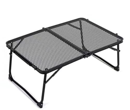 Sonhomay Table de barbecue pliante en alliage d'aluminium Table de camping avec maille Table d'extérieur légère Table de grill portable pour pique-nique, plage, barbecue, camping-car, cuisine, voyage