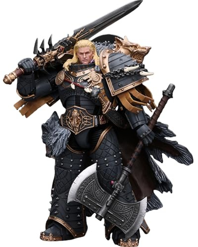 JOYTOY Warhammer 40k Space Wolves, 1/18 Space Wolves Leman Russ Primarch of The VIth Legion Action Figure Collect Model