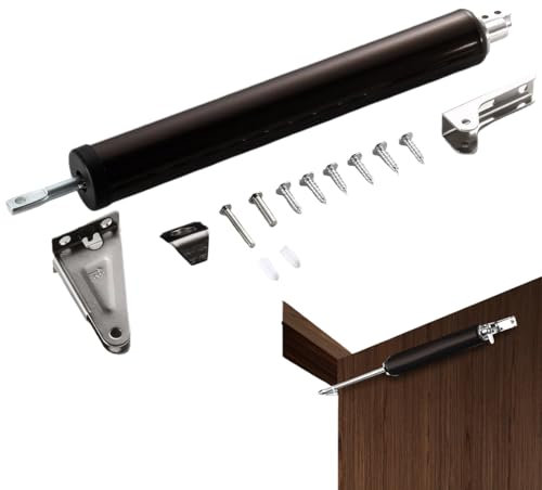 Türschließer für Innentür, Türschliesser für Zimmertüren Türschließer Türschließer Haustür Automatische Türschließer Einfache Montage für Helle Innentüren (Braun)