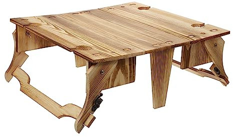 CIMAXIC Klappbarer Tisch Aus Holz Multifunktional Für Innen Und Außen Leicht Aufstellbar Und Tragbar Für Grillen Und Ausflüge
