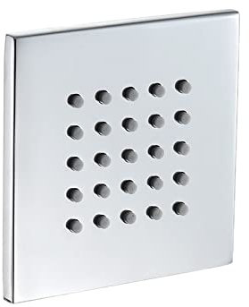RAABYU Duschzubehör 10x10CM Große Seitenbrause Seitenbrause Duschkopf