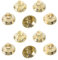 DOITOOL 10 Stück Golden Bell Accessoires Weihnachtsglocken basteln Hochzeit Glocken für das Handwerk kleine Glöckchen Kleine Glocken weihnachtsdeko Silver Bell Charms kleine Bastelglocke