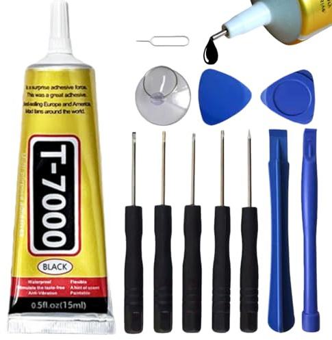 Multifunctional Phone Glue Kit,Phone Screen Glue,Phone Repair G/lue with Maintenance Tools,Clear Contact Phones Re/pair Adhesive for Precision,Strong Bonding, Suitable For All Kinds Of Material