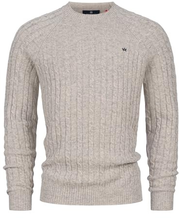 KRONSTADT Herren KSFlynn Feinstrickpullover Winterpullover aus Wollmix | Eleganter Cardigan aus warmem Materialmix für Business und Alltag, Herrenjacke, Freizeitjacke, Strickoberteil für Männer