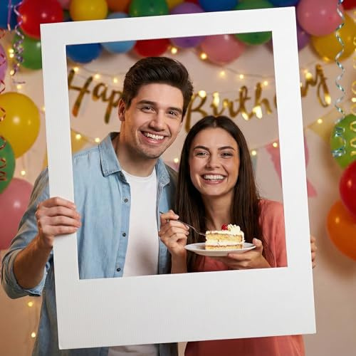 40 x 30 Inch Large Photo Booth Frame Selfie Frame,Blank DIY Cutout Props for Birthday,Wedding Photo Prop,Graduation Photo Booth Picture Frame,Party Supplies
