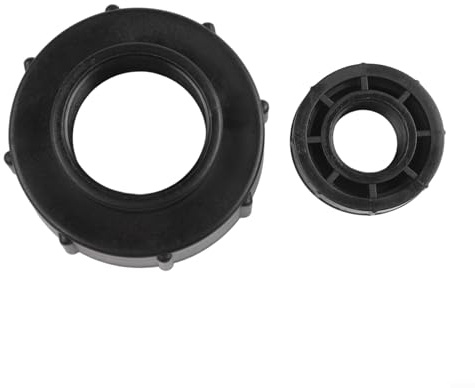 ZAMETTER Adattatore per contenitore IBC nero S100 x 8 riduzione filettatura interna grossa per serbatoio acqua pioggia DN 80 PP raccordo in plastica 1 2 3 4 pollici (2,5 cm)