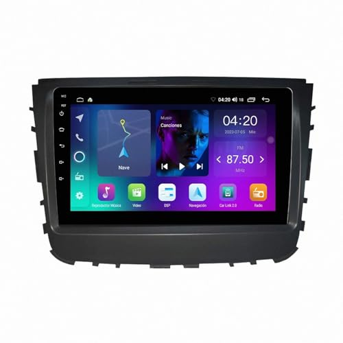 Autoradio Carplay per MG 3 5 6 GT HS GS Pilot Gloster?2017-2021 con Schermo, Radio con Mirror Link/Usb/Aux/Fm/Mic/Type-C, Supporta Telecamera Posteriore Autoradio, 4 Nucleo 2G+32G