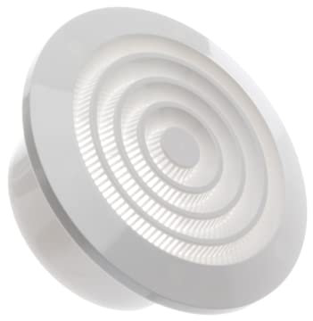 Ø 100mm / 4 inch Round Air Vent Cover - Ceiling Ventilation Grille with Insect Screen - ABS Plastic White
