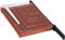 HOMCOM Papierschneidemaschine Hebelschneider Papierschneider bis DIN A4 Metall Braun 48 x 26,5 x 5cm