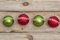 Maritime Weihnachtskugeln rot grün Maritime Dekoration