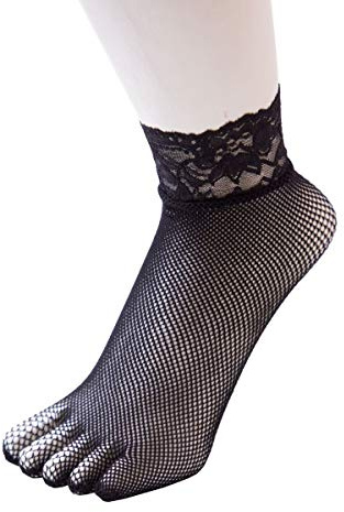 TOETOE - Legwear Fishnet Ankle Toe Socks