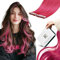 RUNATURE Tape in Extensions Echthaar Rosa 30cm Invisible Tape Extensions Echthaar Heiß Pink Menschliches Haar 20g 10 Stück Echthaar Extensions Echthaar Tape in #Hot Pink