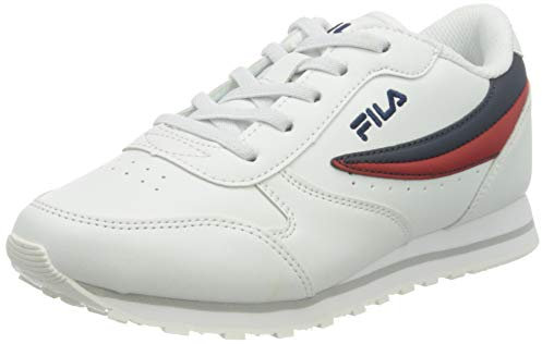FILA Orbit kids Unisex-Kinder Sneaker, Weiß (White/Dress Blue), 33 EU