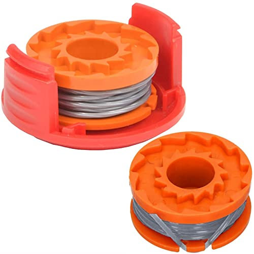 Spares2go Spool Cover & Line Compatible with Qualcast CLGT1825D CGT25 Grass Trimmer Strimmer - 2 Spools