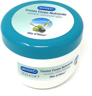 Alvita Crema Corpo Nutriente All'Olio D'Oliva, 300ml