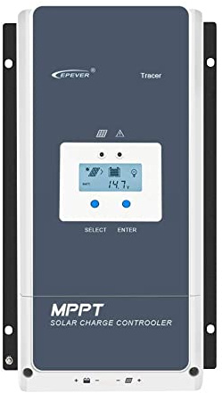 EPEVER 100A MPPT Solarladeregler 12V/24V/36V/48V mit LCD-Display, Leerlaufspannung bis 150V für Sealed, GEL, Flooded und User-Tracer 10415AN