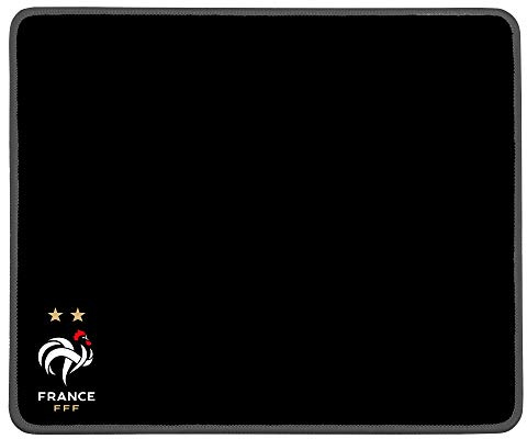 Konix FFF Gaming-Mauspad 32 x 27 cm - rutschfeste Mikrofaseroberfläche aus Gummi - Schwarz