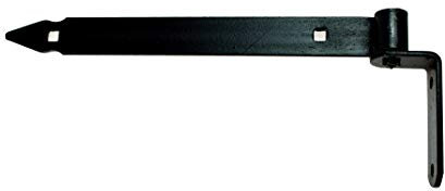 Axppin Ladenband Set mit Kloben 300 x 30 x Ø13, Legierter Stahl, Lackiert, Schwarz