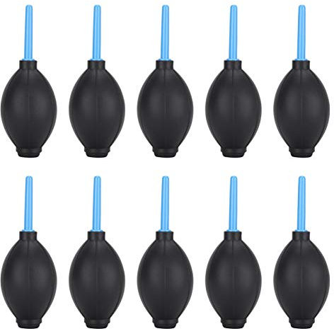 10 Stück Blasebalg Dust Blower Universal Staub Gebläse Reiniger Gummiluft Gebläse Pump Reiniger mit Weicher Silikonspitze für Objektiv, Kamera, Sensor, DSLR, Tastatur, Optik usw. Reinigungs Sets