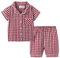 Mud Kingdom Ensemble Pyjama Short pour Tout-Petites Rose Plaid Vêtements de Nuit Boutonnés 2 Ans