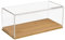 HMF 46872 Acryl Vitrine / Schaukasten mit Holzsockel für Modellautos | 27 x 12 x 11 cm | Transparent