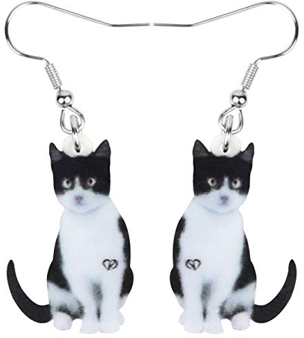 NEWEI Acryl Katzen Ohrringe Cute Katze Schmuck Für Damen Mädchen Frauen Charms Katzen Geschenke
