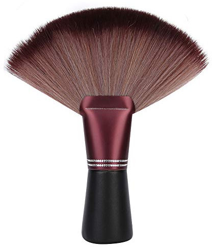 Barber Brush Neck Duster, Neck Duster Fan Shape Soft Hairdressing Hair Cutting Broken Hair Sweep Brush Neck Sweep Tool Barber Neck Duster Brush(Shredded hair brush)