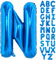TONIFUL 40 Zoll großer Blau Buchstabe N Ballon, riesiger Buchstabenballon, großer Folienballon für Geburtstagsfeier, Jubiläumsdekoration