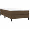 vidaXL Bettgestell, Polsterbett Bett für Schlafzimmer, Bettrahmen mit Lattenrost, Schlafzimmerbett Einzelbett, Dunkelbraun 80x200cm Stoff