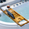 Badewannenablage aus Bambus, Ausziehbares Badewannenbrett Verstellbar Länge 70-105cm, Badewannenbrücke für Baden, (70-105) x 23x 3cm(Natur)