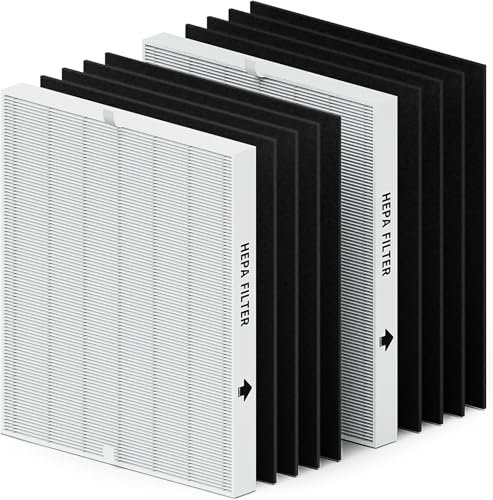 2-Pack Airmega AP-1512HH Filter Set Replacement for Coway Airmega AP-1512HH and 200M Air Purifiers, 2 True HEPA and 8 Carbon Pre-Filters, Compared to Part # 3304899