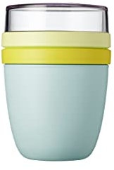Mepal - Lunchpot Ellipse - Limited Edition Lemon Vibe – 500 ml praktischer Müslibecher, Joghurtbecher, To go Becher – Geeignet für Tiefkühler, Mikrowelle und Spülmaschine, 700 ml