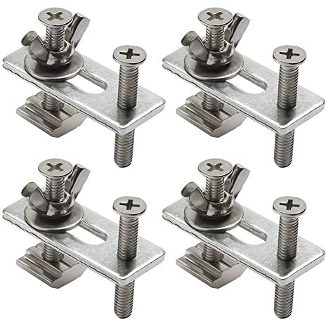 ARMYJY 4set T-Track Clamp M6 Hold Down Clamps CNC Router Plywood Engraving Machine for drill presses, CNC, table saws, routers, jigs